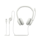 Logitech H390 USB Computer Headset White 981-001286