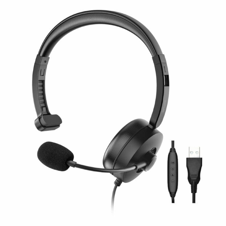 Astrum HU620 Mono USB Wired Headset with Mic A12062-B