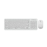 Alcatroz A2000 Jellybean Wireless Keyboard and Mouse Combo White A2000WW