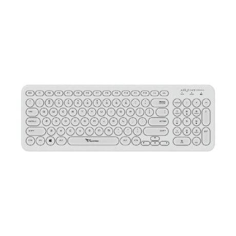 Alcatroz A2000 Jellybean Wireless Keyboard and Mouse Combo White A2000WW