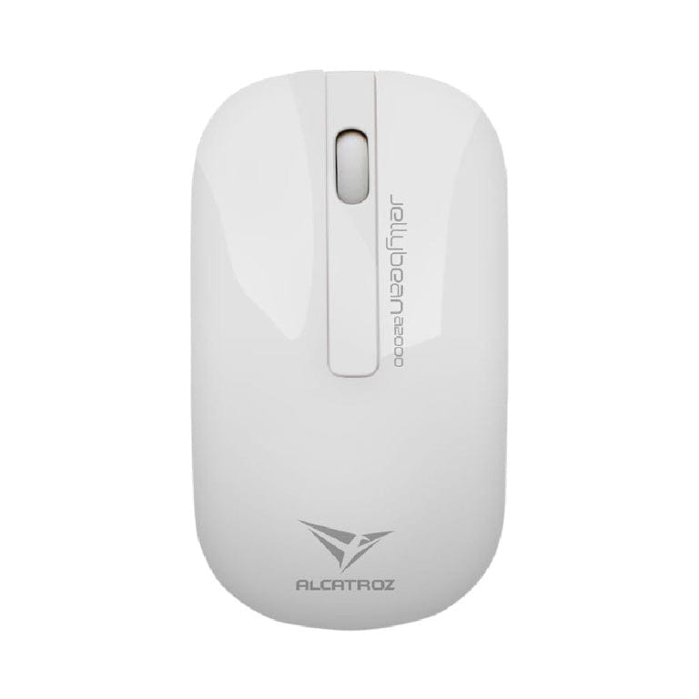 Alcatroz A2000 Jellybean Wireless Keyboard and Mouse Combo White A2000WW