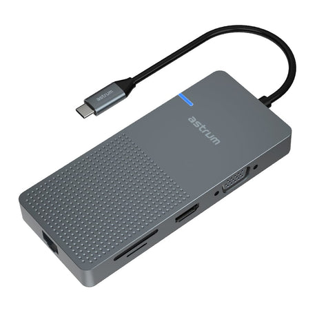 Astrum DA090 9-in-1 USB-C HDMI VGA RJ45 Dock A38009-B