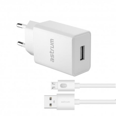 Astrum Pro U20 10W Micro USB Wall Charger White A92621EW