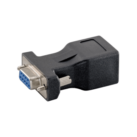 Unitek DB9 Female to RJ45 Plastic Adaptor Black AD-DB9F-RJ45F