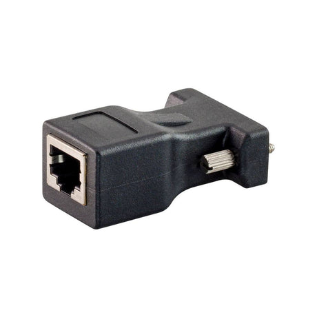 Unitek DB9 Female to RJ45 Plastic Adaptor Black AD-DB9F-RJ45F