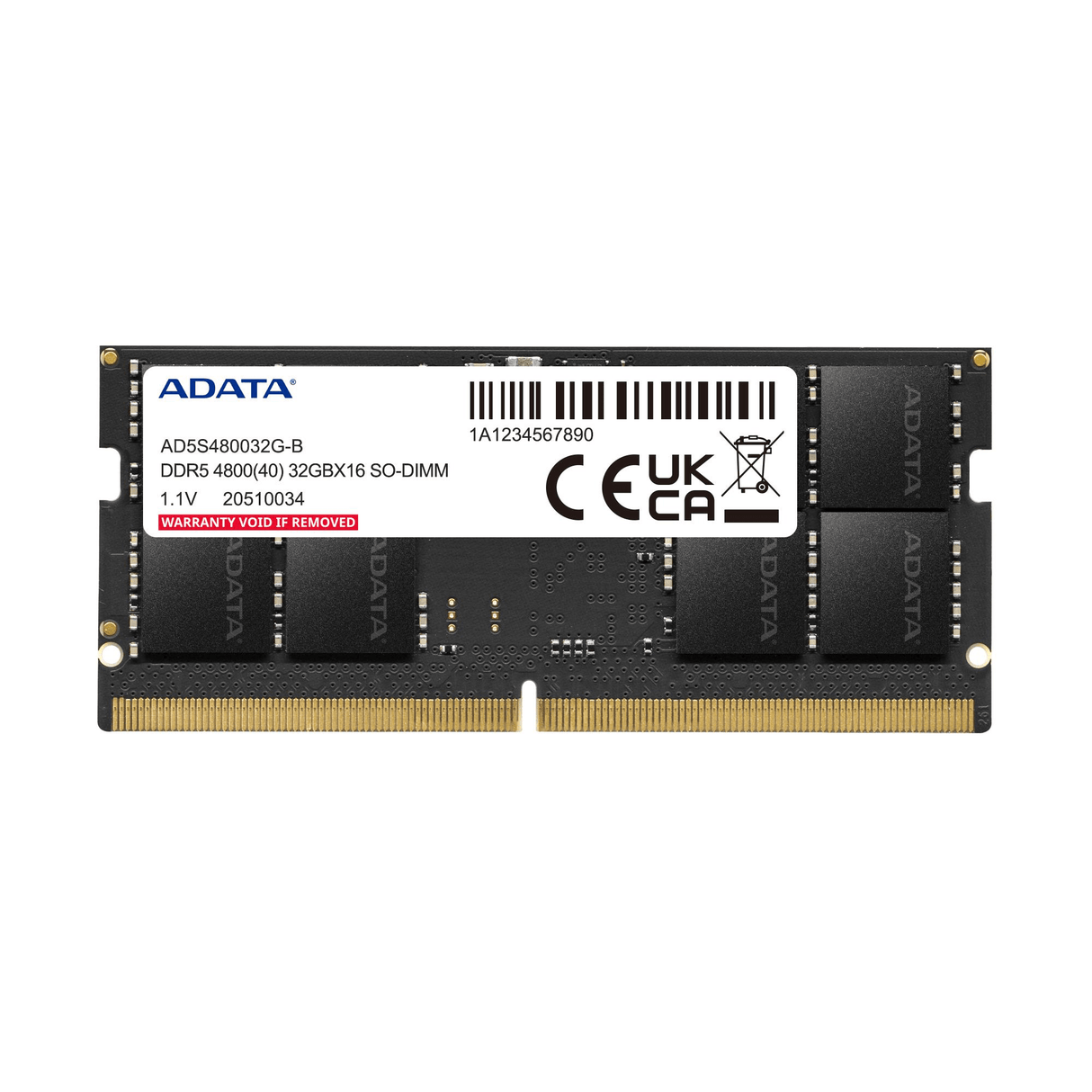 ADATA AD5S480032G-B Memory Module 32GB DDR5 4800MHz