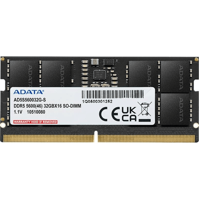 ADATA AD5S560032G-S SO-DIMM Memory Module 32GB DDR5 5600MHz ECC