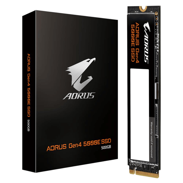 Gigabyte M.2 500GB PCIe 4.0 3D TLC NAND NVMe Internal SSD AG450E500G-G