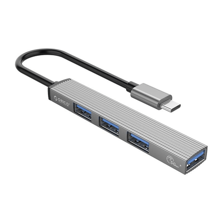 Orico Type-C to 4-port USB2.0 Hub AH-13-GY-BP