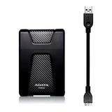 ADATA HD650 2.5-inch 4TB USB 3.1 Shock-Resistant External Hard Drive AHD650-4TU31-CBK