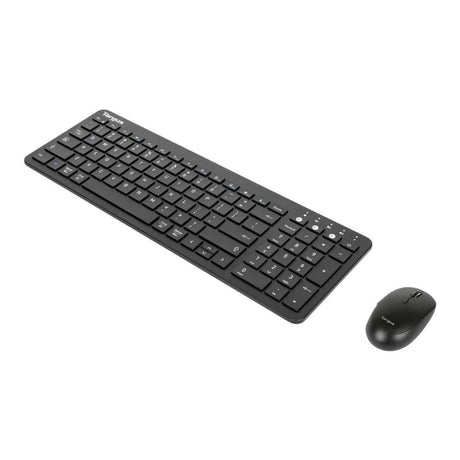 Targus Midsize Antimicrobial Wireless Keyboard and Mouse Combo Black AKM619AMUSZ