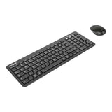 Targus Midsize Antimicrobial Wireless Keyboard and Mouse Combo Black AKM619AMUSZ