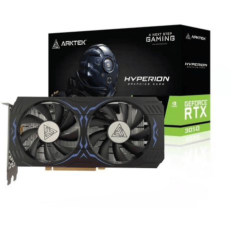 Arktek GeForce RTX 3050 Hyperion 8GB GDDR6 Graphics Card AKN3050D6S8GH1