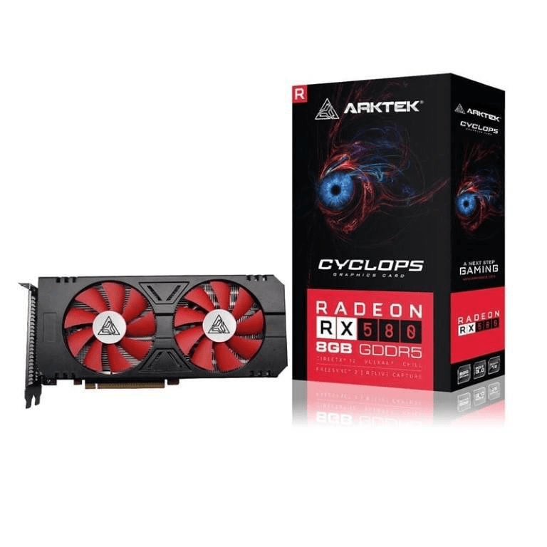 Arktek AMD Radeon RX580 8GB GDDR5 Graphics Card AKR580D5S8GH1