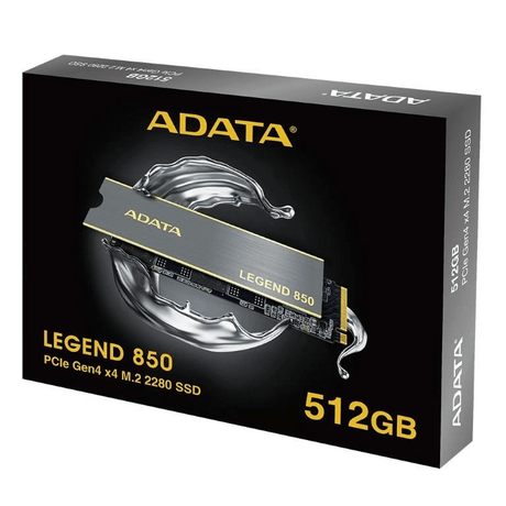 ADATA Legend 850 512GB M.2 PCI Express 4.0 NVMe Internal SSD ALEG-850-512GCS