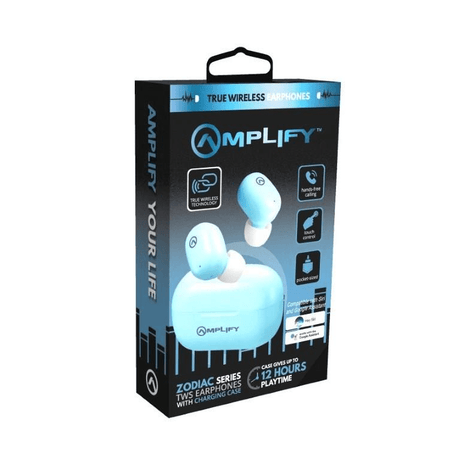 Amplify Zodiac Series TWS Earphones with Charging Case Blue AM-1124-BL