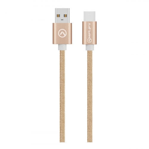 Amplify Linked Series 2m USB Type-C Cable Gold AMP-20004-GD