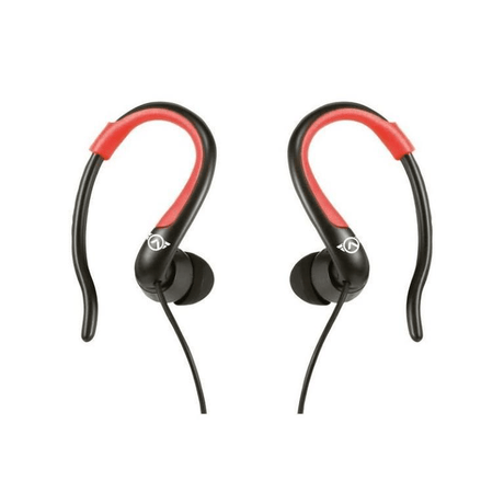 Amplify Sport Rapid Series Earbuds with Pouch Black Red AMS-1303-BKRD