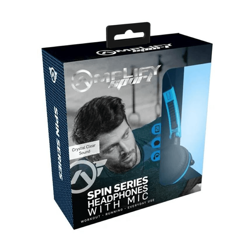 Amplify Sport Spin Series Headphones Blue AMS-2005-BL