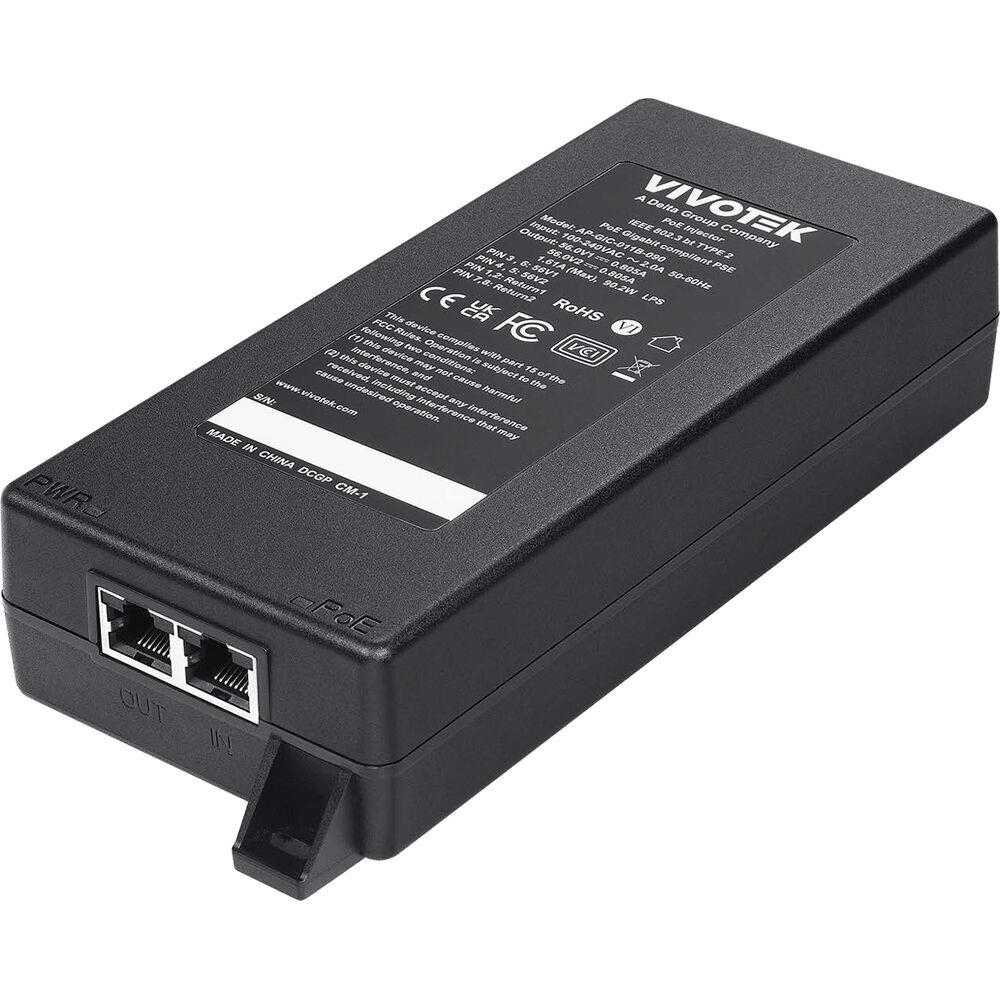 Vivotek 1xGE 90W bt PoE Injector AP-GIC-011B-090