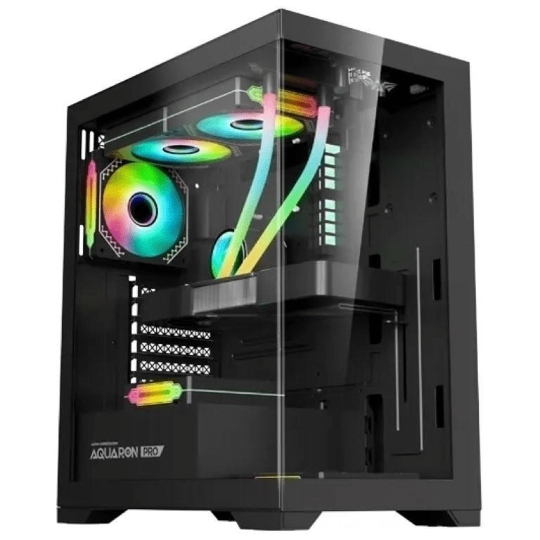 Armaggeddon Aquaron Pro ATX Gaming PC Case Black AQUARONPROBLK