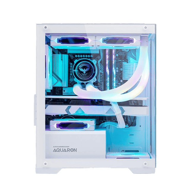 Armaggeddon Aquaron MicroATX Gaming Case - White AQUARONWHT