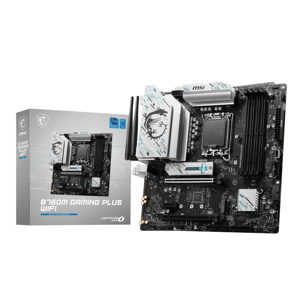 MSI B760M Gaming Plus Wi-Fi Intel LGA 1700 micro ATX Motherboard