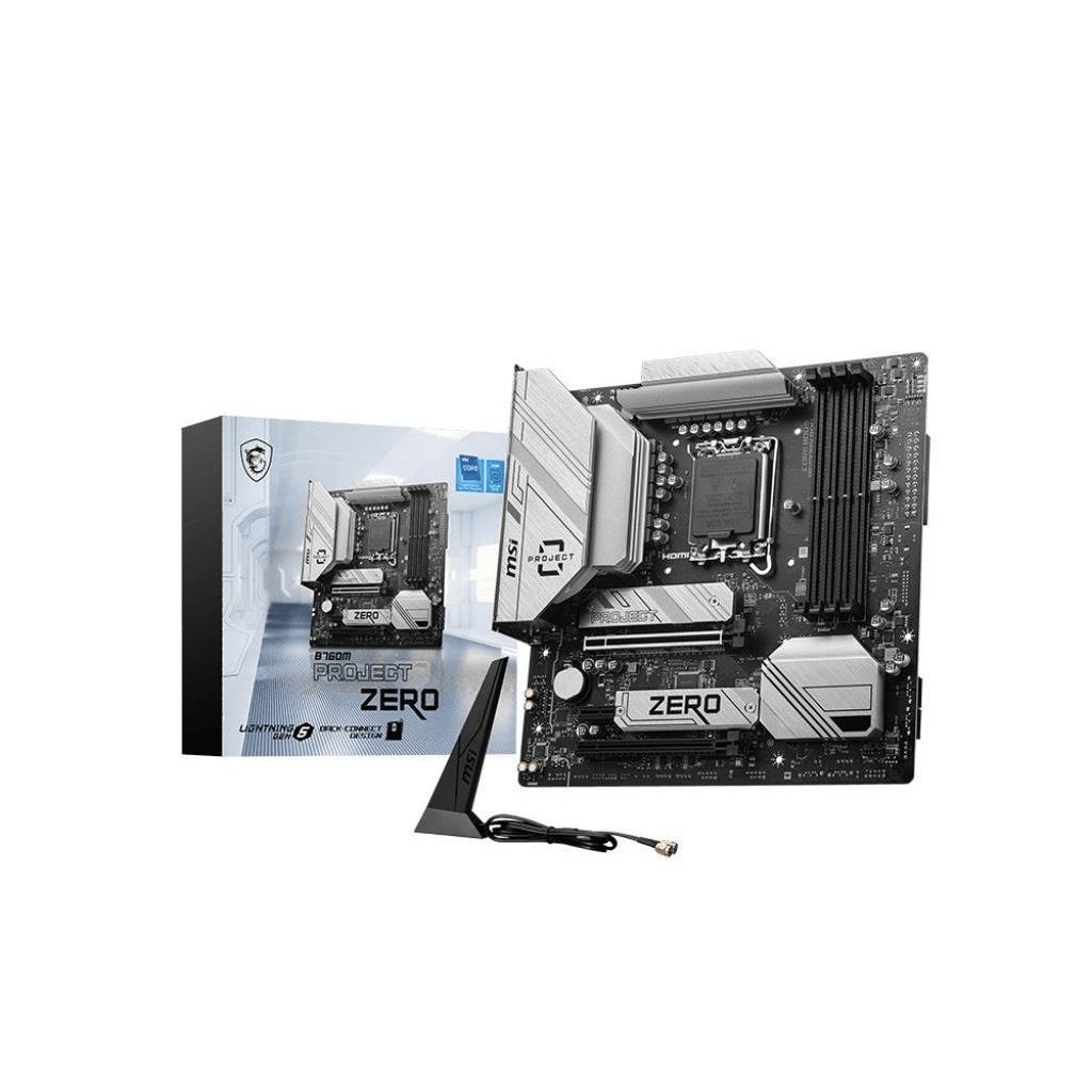 MSI B760M Project Zero Intel LGA 1700 micro ATX Motherboard