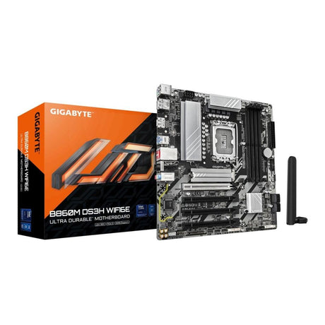 Gigabyte B860M DS3H Wi-Fi 6E Intel LGA 1851 micro ATX Motherboard