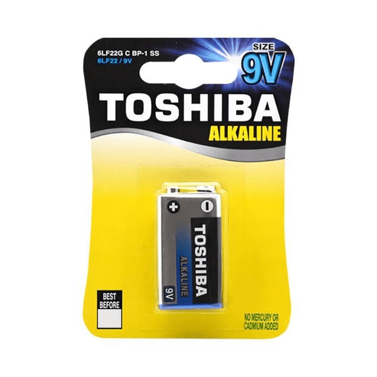 Toshiba 6LF22 9V Alkaline Battery Single-pack BAT-BA-TO-9VBP1