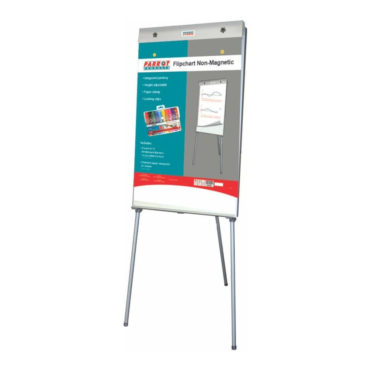 Parrot Flipchart Non-Magnetic Standard 1000x640mm BD9131A