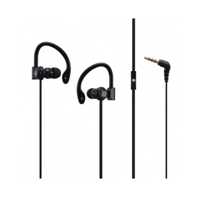 Bounce BO-1004-BK Break Series Hook Earphones - Black