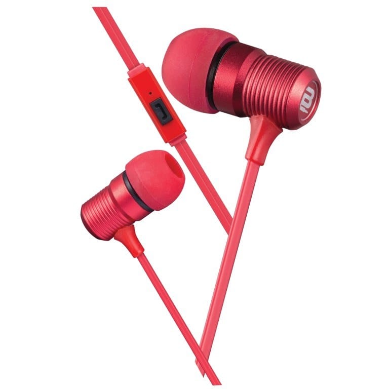 Bounce Beat Series In-Ear Earphones with Microphone Red BO-1006-RD