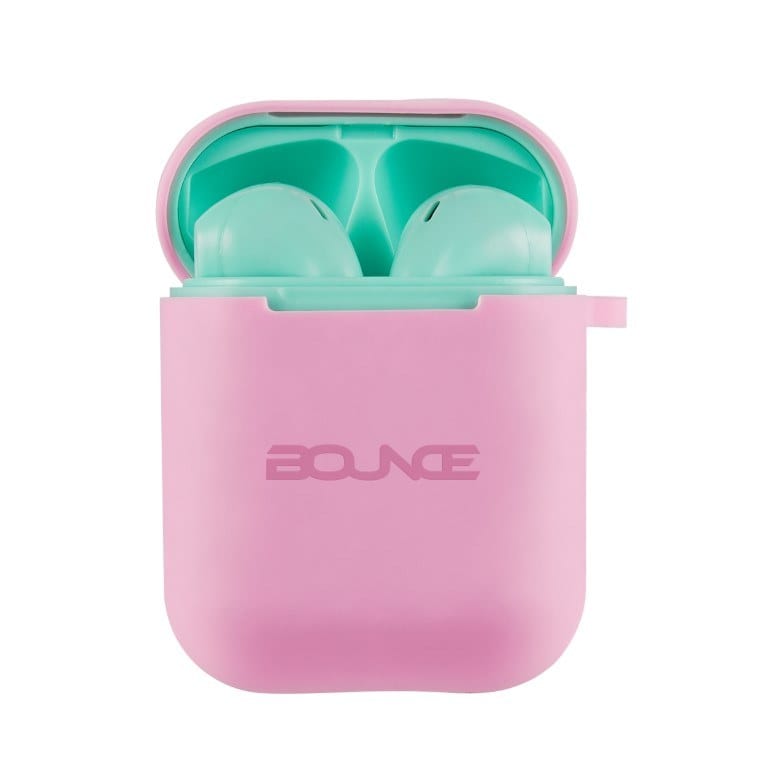 Bounce Buds Series TWS In-Ear Earphones Green-Pink BO-1119-GRPK