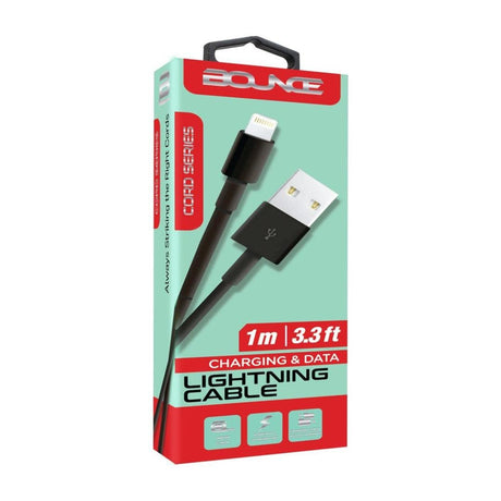 Bounce Cord Series Type-A to Lightning Cable 1.2m BO-20005-BK