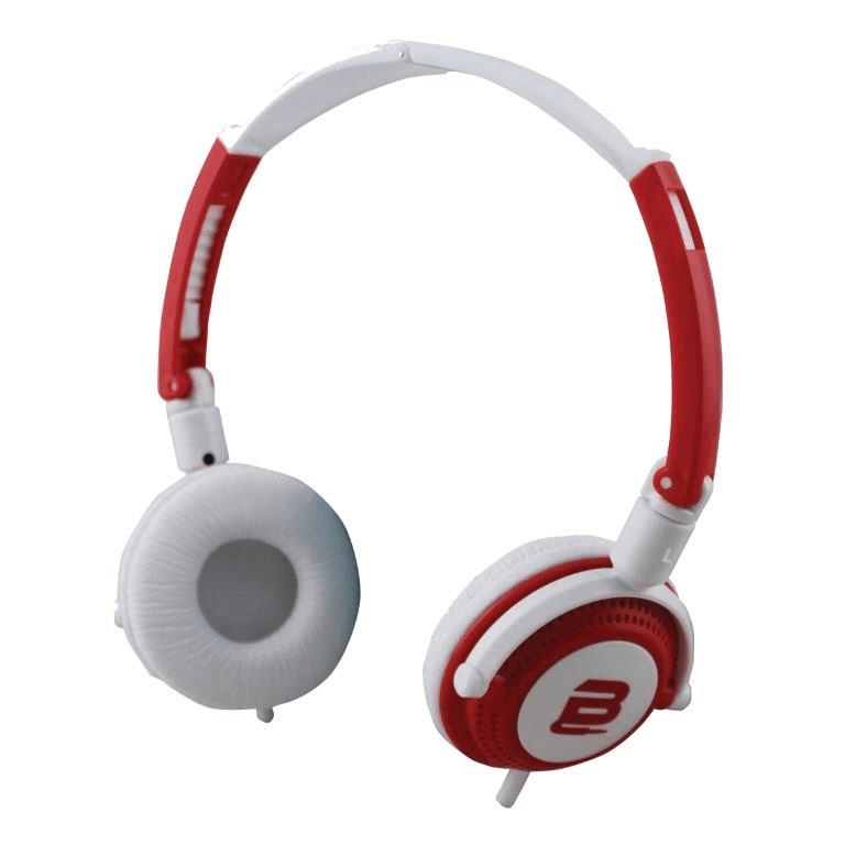 Bounce Swing Series 3.5mm Wired Headset with Microphone Red-White BO-2001-RDWT