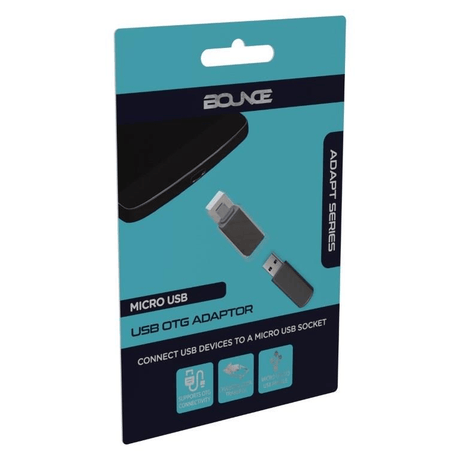 Bounce Adapt Series Micro USB OTG Adapter BO-20012-BK