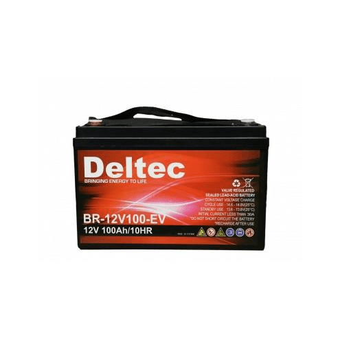 Deltec 12V 100Ah Lead Acid Deep Cycle Battery BR-12V100EV