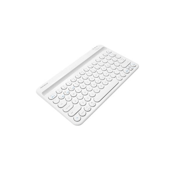 Macally Wireless Bluetooth QWERTY Keyboard - White BTTABKEYBAT