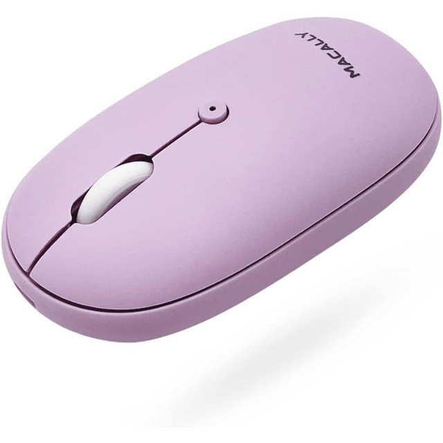 Macally Rechargeable Bluetooth Optical Mouse - Purple BTTOPBATPU