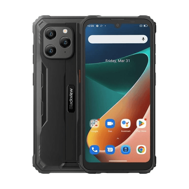 Blackview BV5300Pro Rugged 6.08-inch Smartphone - Mediatek Helio P35 64GB ROM 4GB RAM Android 12 BV5300PRO-RGPN-BLK