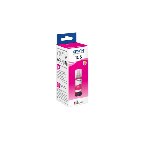 Epson 108 Ink Bottle Magenta EcoTank Original 70ml Single-pack C13T09C34A