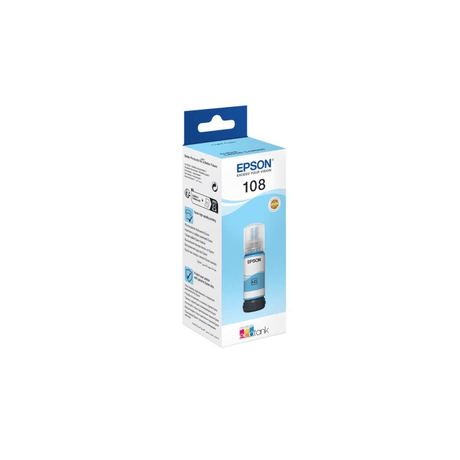 Epson 108 Ink Bottle Light Cyan EcoTank Original 70ml Single-pack C13T09C54A