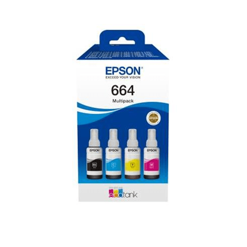 Epson 664 Ink Cartridge Colour EcoTank Original 280ml Multi-pack C13T66464A