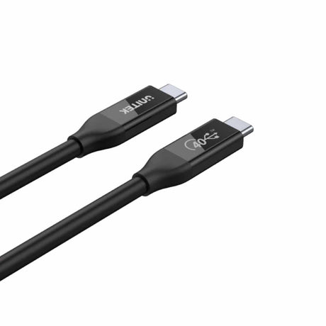 Unitek C14100BK Fast Charging Type-C Male to Male Cable 0.8m