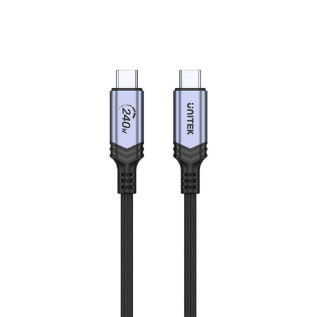 Unitek 2m USB-C Braided Charging Cable C14110GY-2M