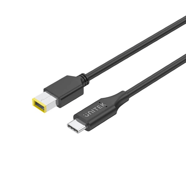 Unitek 65W Type-C to Rectangle DC Charging Cable 1.8m for Lenovo Notebooks C14115BK-1.8M