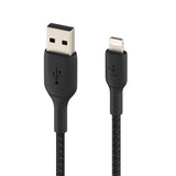 Belkin BoostCharge 1m Braided Lightning to USB A Cable - Black CAA002BT1MBK