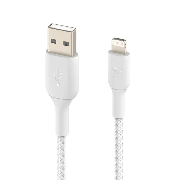 Belkin BoostCharge Lightning to USB Type-A 2m Braided Cable White CAA002BT2MWH