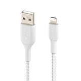 Belkin BoostCharge Lightning to USB Type-A 2m Braided Cable White CAA002BT2MWH